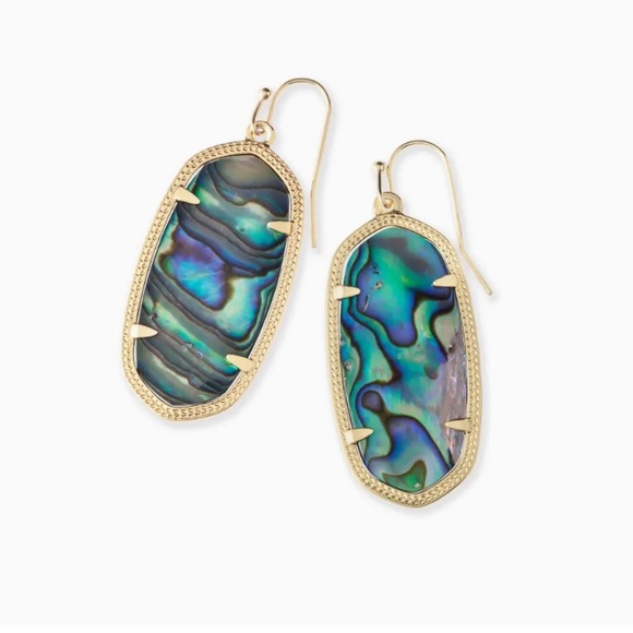 Kendra Scott Jewelry - Kendra Scott Elle Gold Drop Earrings in Abalone